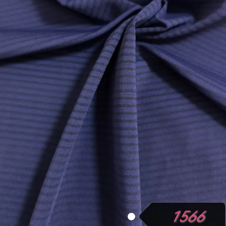 בד פסים של סטרץ פוליאסטר ניילון